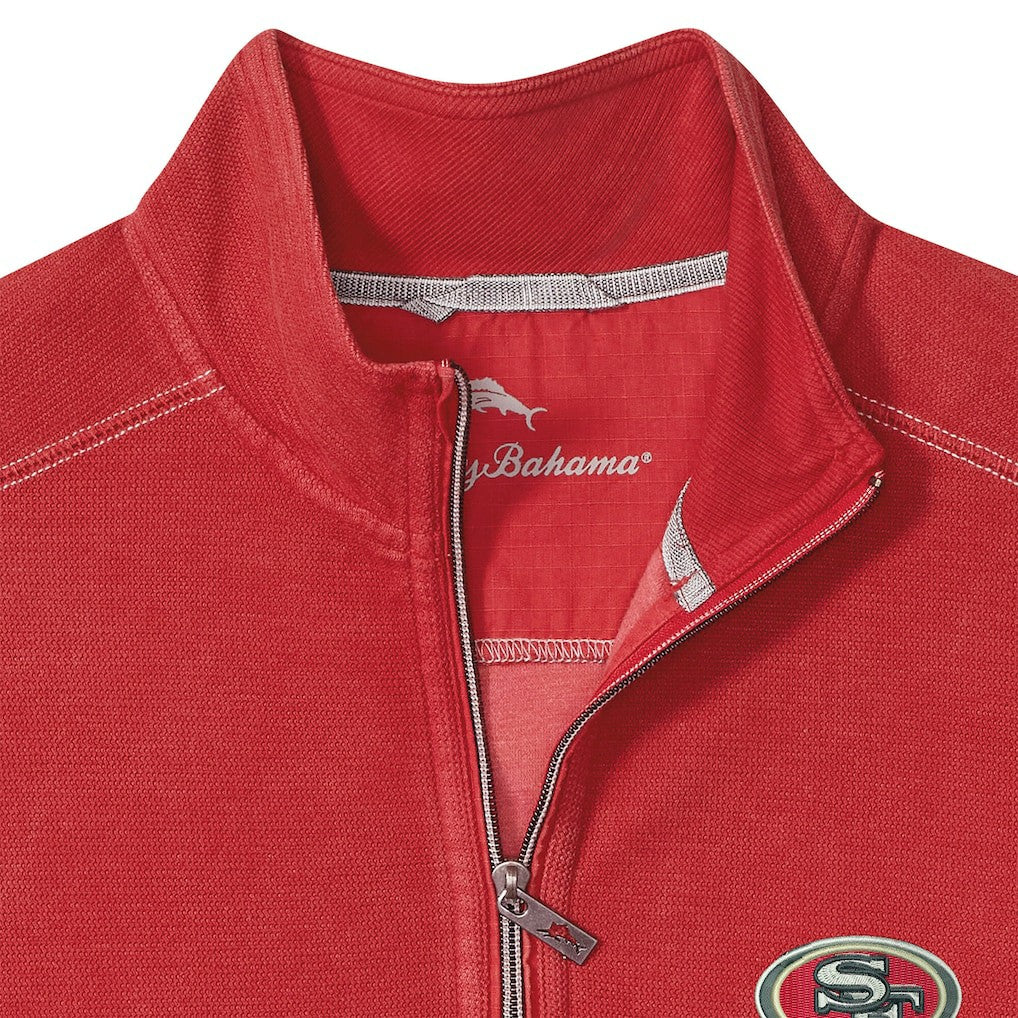 San Francisco 49ers Big & Tall Montego Bay Half-Zip Pullover - Scarlet Pullover