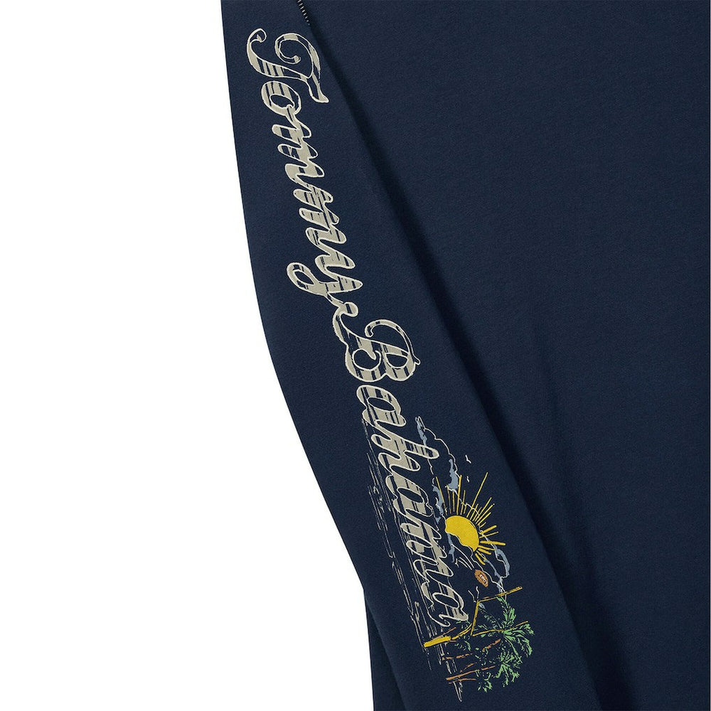 Chicago Bears Oasis Endzone Lux Long Sleeve T-Shirt - Navy T-shirts