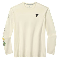 Atlanta Falcons Oasis Endzone Lux Long Sleeve T-Shirt - Cream T-shirts