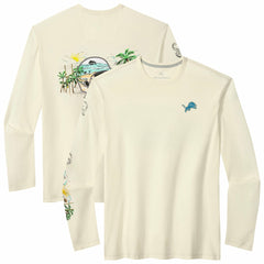 Detroit Lions Oasis Endzone Lux Long Sleeve T-Shirt - Cream T-shirts