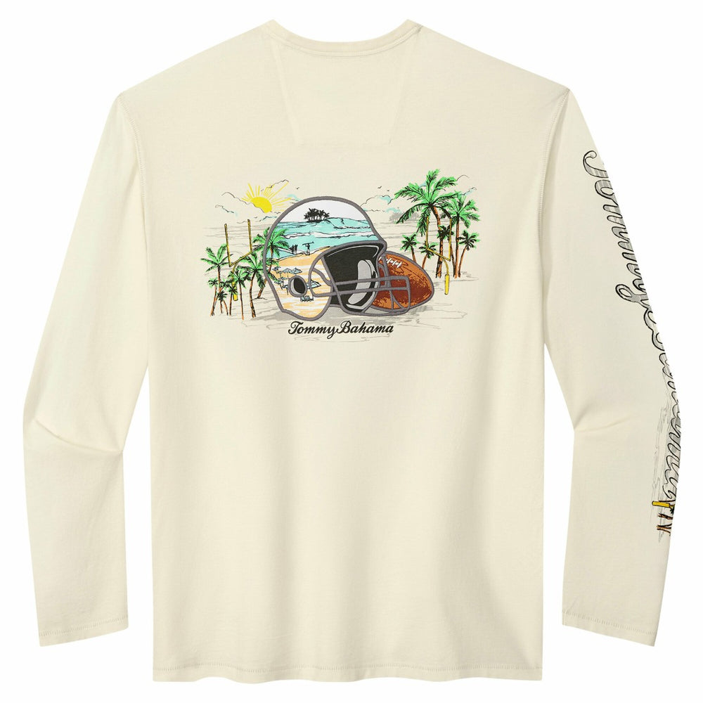 Detroit Lions Oasis Endzone Lux Long Sleeve T-Shirt - Cream T-shirts