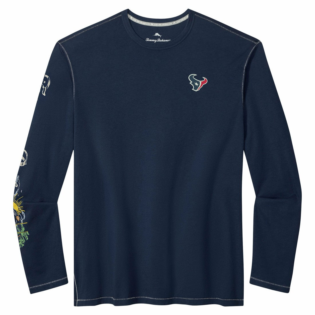 Houston Texans Oasis Endzone Lux Long Sleeve T-Shirt - Navy T-shirts