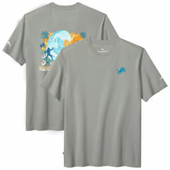 Detroit Lions Huddle & Hang Tens T-Shirt - Gray T-shirts