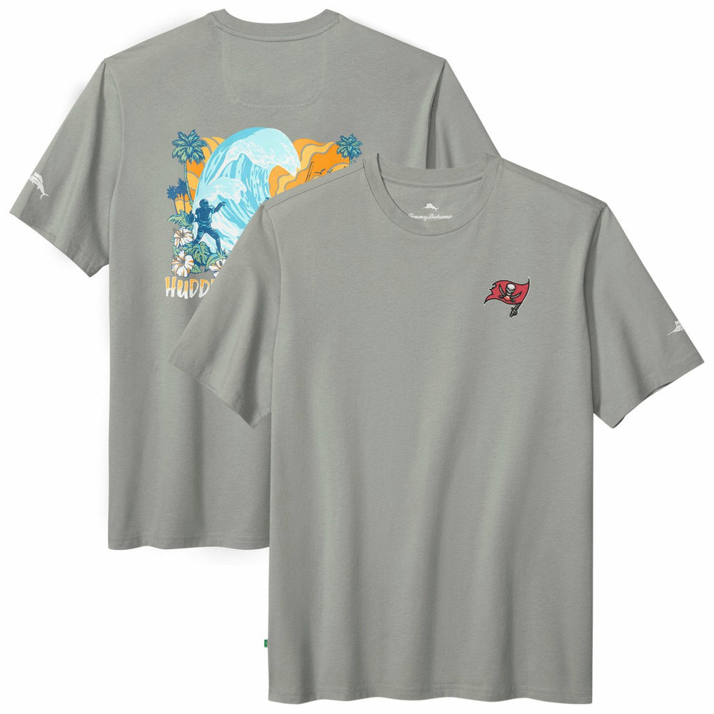 Tampa Bay Buccaneers Huddle & Hang Tens T-Shirt - Gray T-shirts