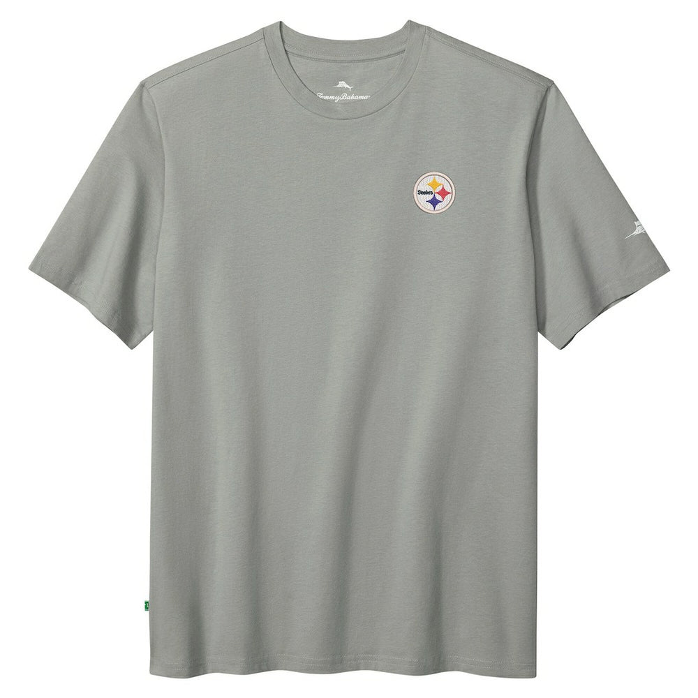 Pittsburgh Steelers Huddle & Hang Tens T-Shirt - Gray T-shirts