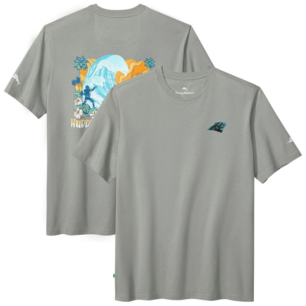 Carolina Panthers Huddle & Hang Tens T-Shirt - Gray T-shirts
