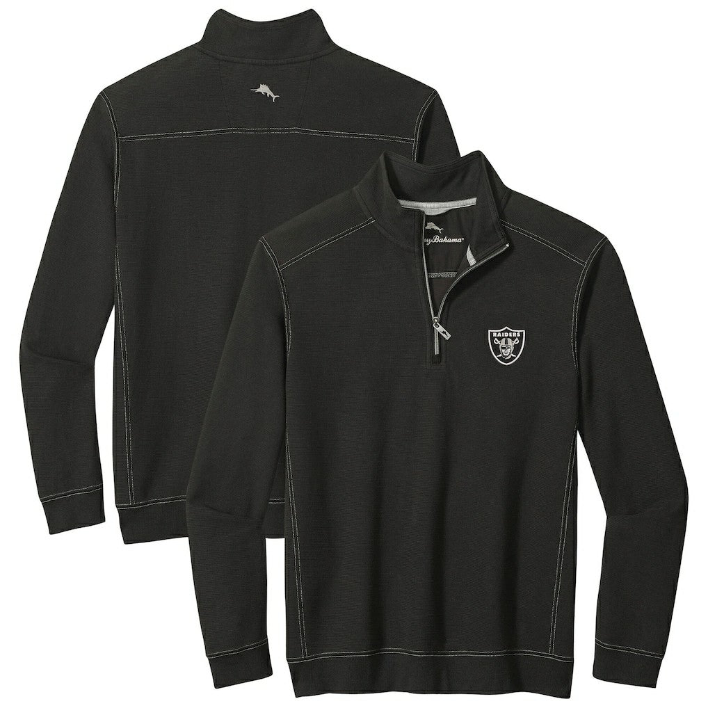 Las Vegas Raiders Sport Tobago Half-Zip Pullover - Black Pullover
