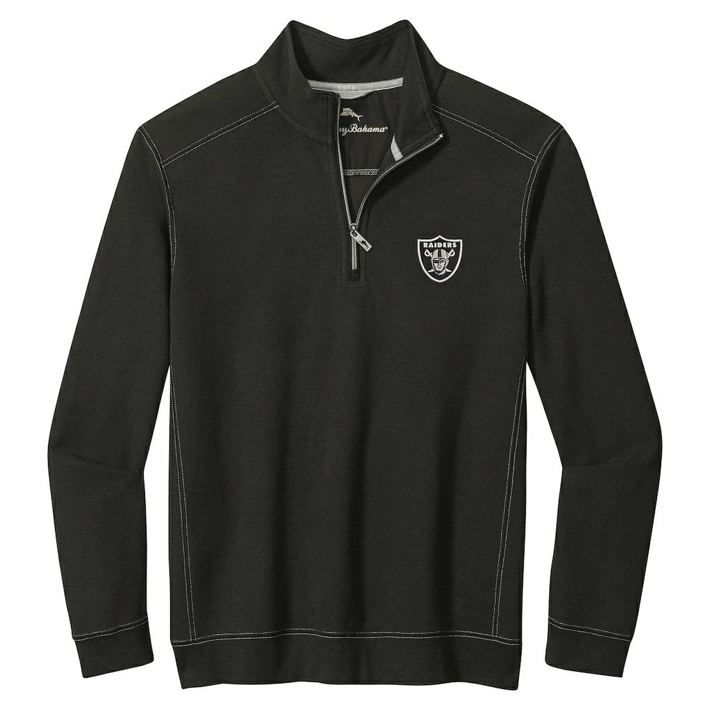 Las Vegas Raiders Sport Tobago Half-Zip Pullover - Black Pullover