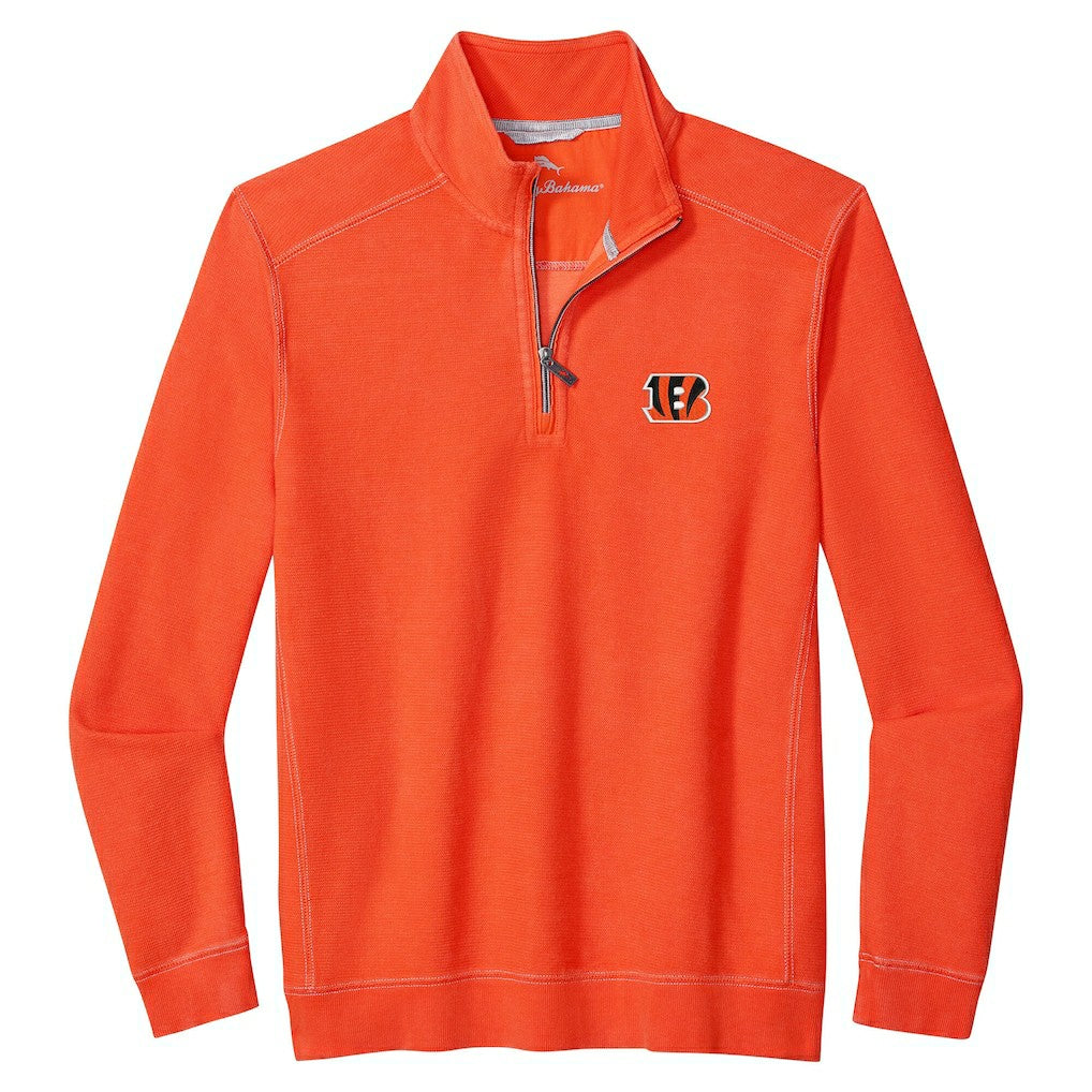 Cincinnati Bengals Sport Tobago Half-Zip Pullover - Orange Pullover