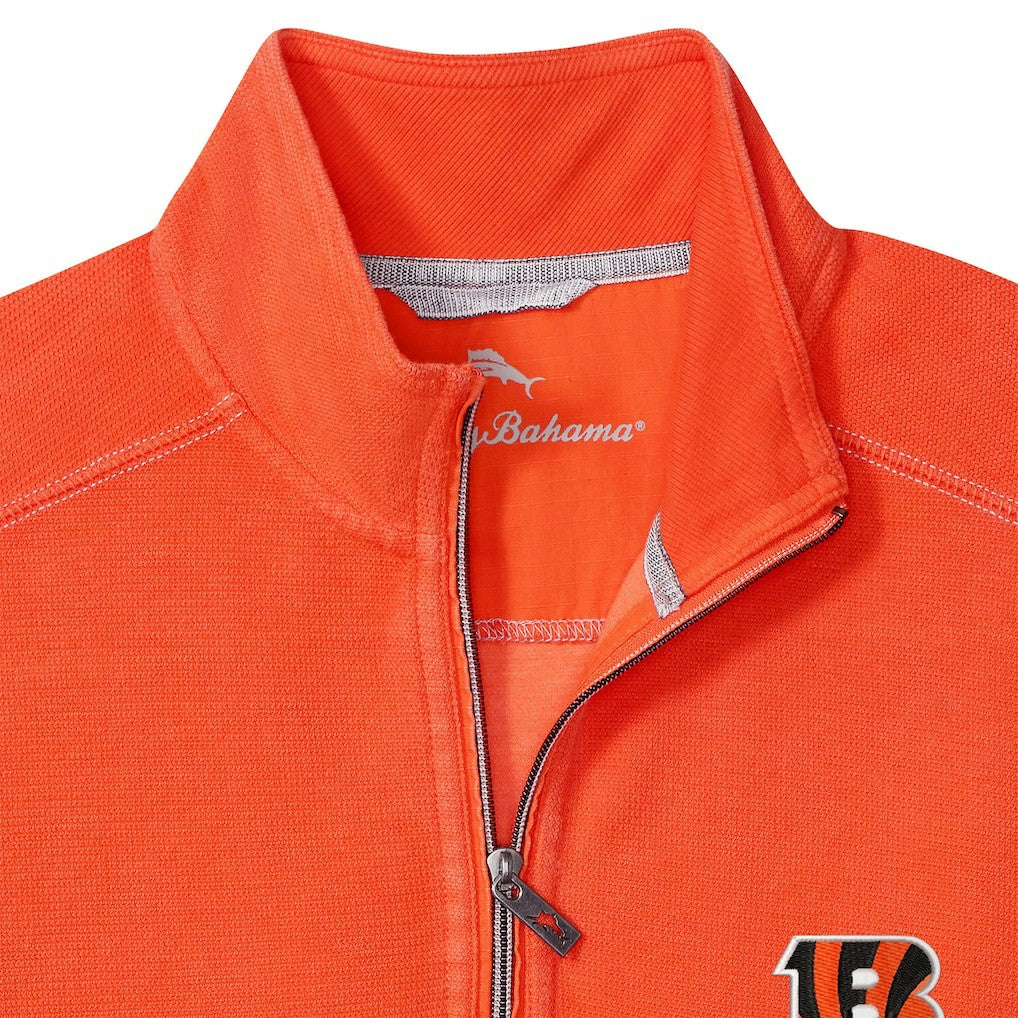 Cincinnati Bengals Sport Tobago Half-Zip Pullover - Orange Pullover