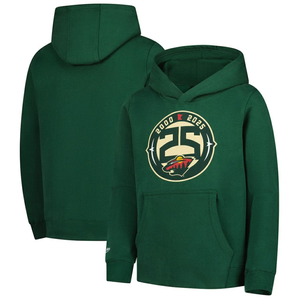 Minnesota Wild Mitchell & Ness Youth 25 Year Hoodie - Green | US 203110437