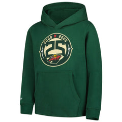 Minnesota Wild Mitchell & Ness Youth 25 Year Hoodie - Green | US 203110437