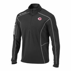 Cincinnati Reds Columbia Omni-Wick Shotgun Quarter-Zip Pullover - Gray Pullover