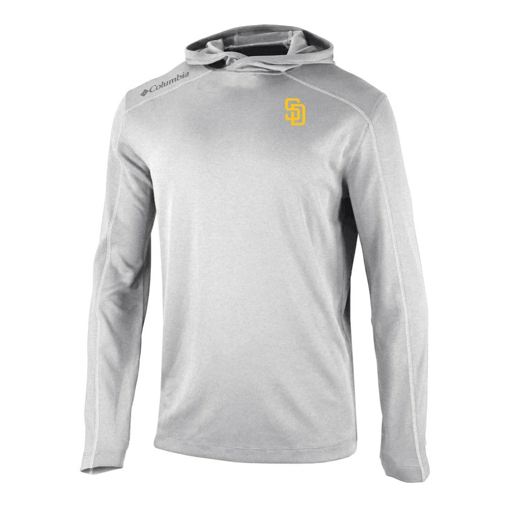 San Diego Padres Columbia Omni-Wick Shotgun Pullover Hoodie - Gray Hoodies