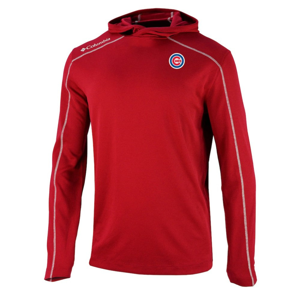 Chicago Cubs Columbia Omni-Wick Shotgun Pullover Hoodie - Red Hoodies