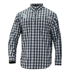 Tampa Bay Rays Columbia Super Tamiami Omni-Shade Long Sleeve Button-Down Shirt - Navy