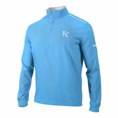 Kansas City Royals Columbia Omni-Wick Bogey's Paradise Quarter-Zip Pullover - Light Blue Pullover