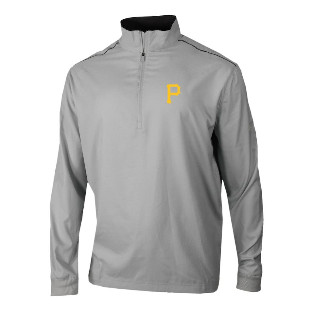 Pittsburgh Pirates Columbia Omni-Wick Bogey's Paradise Quarter-Zip Pullover - Gray Pullover