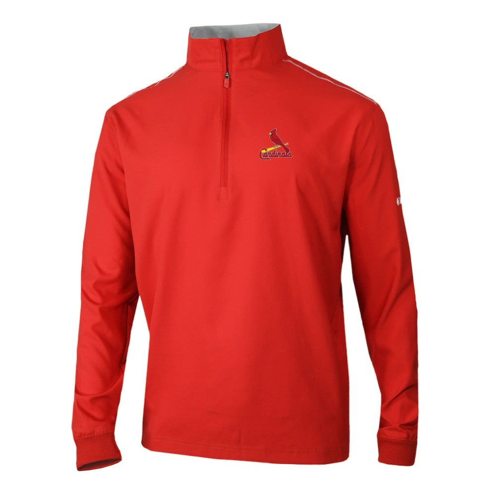 St. Louis Cardinals Columbia Omni-Wick Bogey's Paradise Quarter-Zip Pullover - Red Pullover