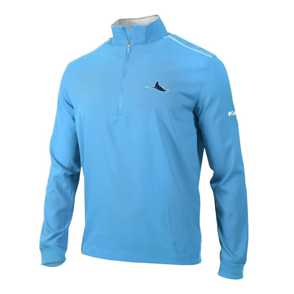 Tampa Bay Rays Columbia Omni-Wick Bogey's Paradise Quarter-Zip Pullover - Light Blue Pullover