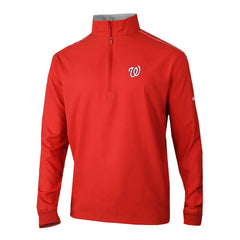 Washington Nationals Columbia Omni-Wick Bogey's Paradise Quarter-Zip Pullover - Red Pullover