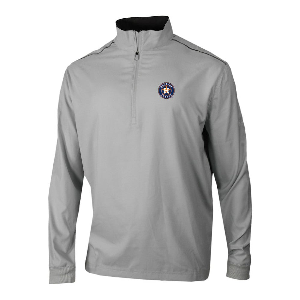 Houston Astros Columbia Omni-Wick Bogey's Paradise Quarter-Zip Pullover - Gray Pullover