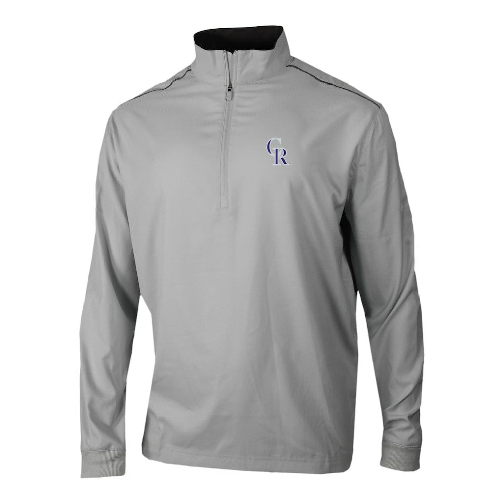 Colorado Rockies Columbia Omni-Wick Bogey's Paradise Quarter-Zip Pullover - Gray Pullover