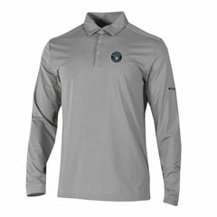 Milwaukee Brewers Columbia Omni-Wick Pin High Long Sleeve Polo - Gray