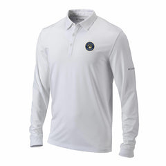 Milwaukee Brewers Columbia Omni-Wick Pin High Long Sleeve Polo - White