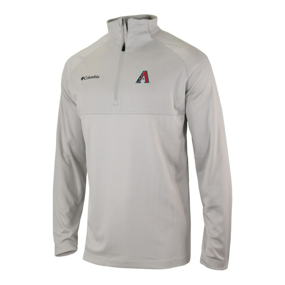 Arizona Diamondbacks Columbia Omni-Wick Raglan Rockin' It Quarter-Zip Pullover - Gray Pullover