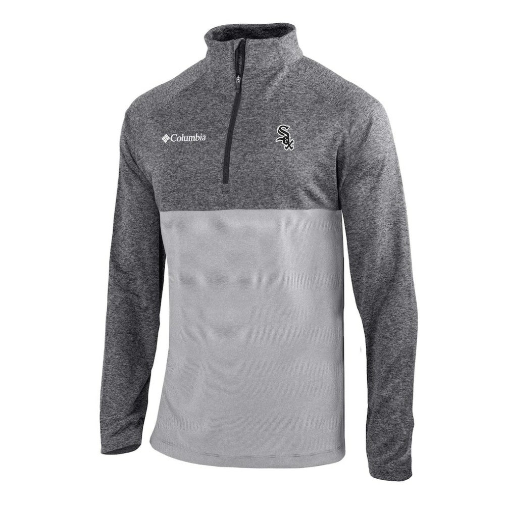 Chicago White Sox Columbia Omni-Wick Raglan Rockin' It Quarter-Zip Pullover - Gray Pullover