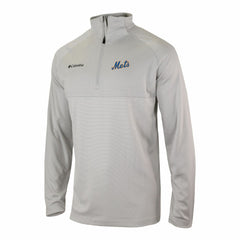 New York Mets Columbia Omni-Wick Raglan Rockin' It Quarter-Zip Pullover - Gray Pullover
