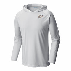 New York Mets Columbia Terminal Tackle Omni-Shade Pullover Hoodie - White Hoodies