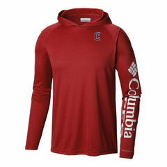 Cleveland Guardians Columbia Terminal Tackle Omni-Shade Pullover Hoodie - Red Hoodies