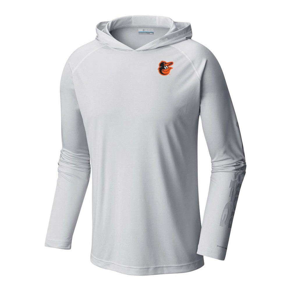Baltimore Orioles Columbia Terminal Tackle Omni-Shade Pullover Hoodie - White Hoodies
