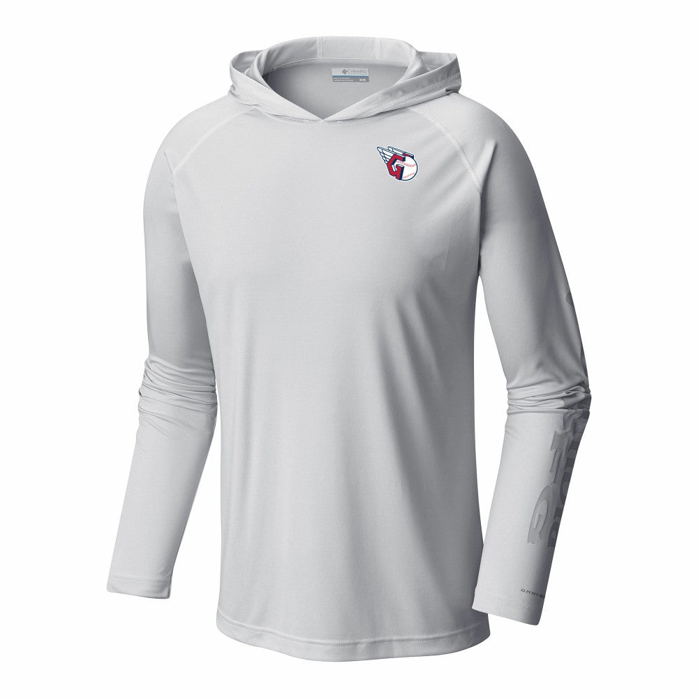 Cleveland Guardians Columbia Terminal Tackle Omni-Shade Pullover Hoodie - White Hoodies