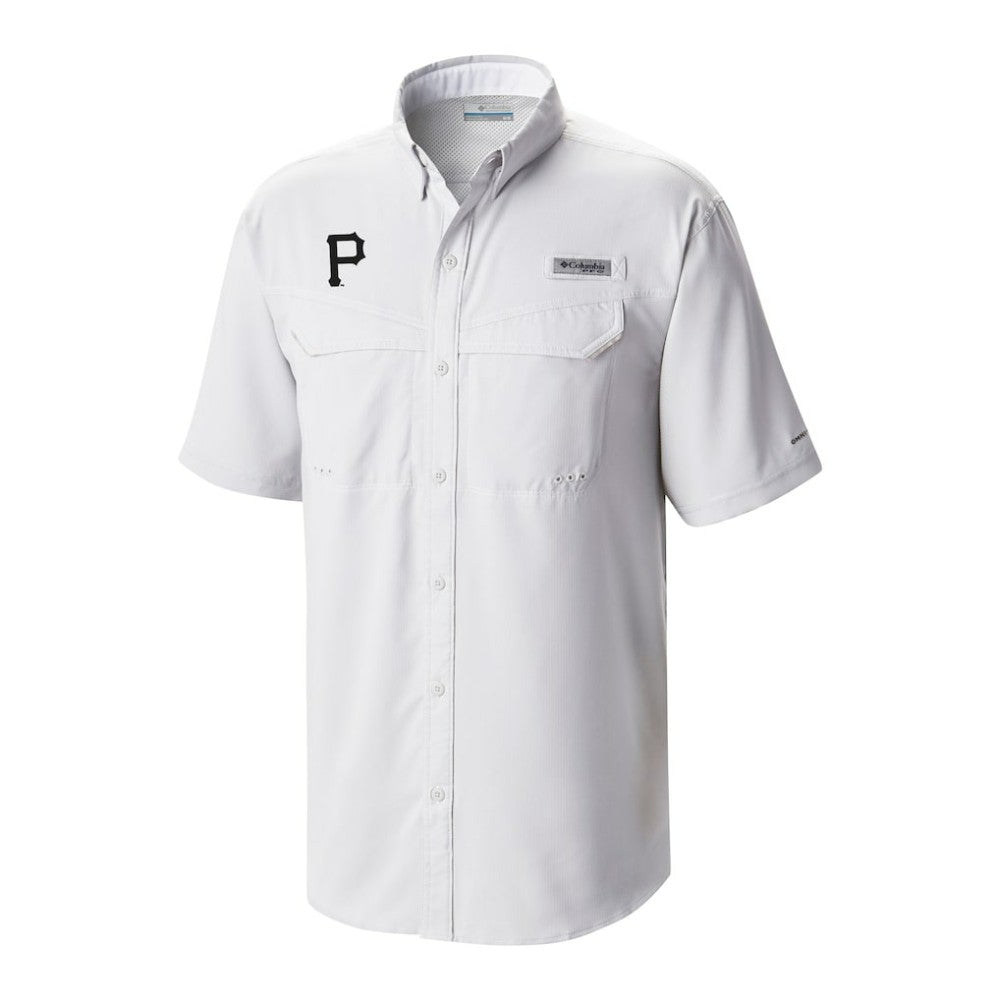 Pittsburgh Pirates Columbia Omni-Wick Low Drag Offshore Button-Up Shirt - White