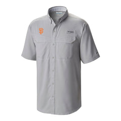 San Francisco Giants Columbia Omni-Wick Low Drag Offshore Button-Up Shirt - Gray