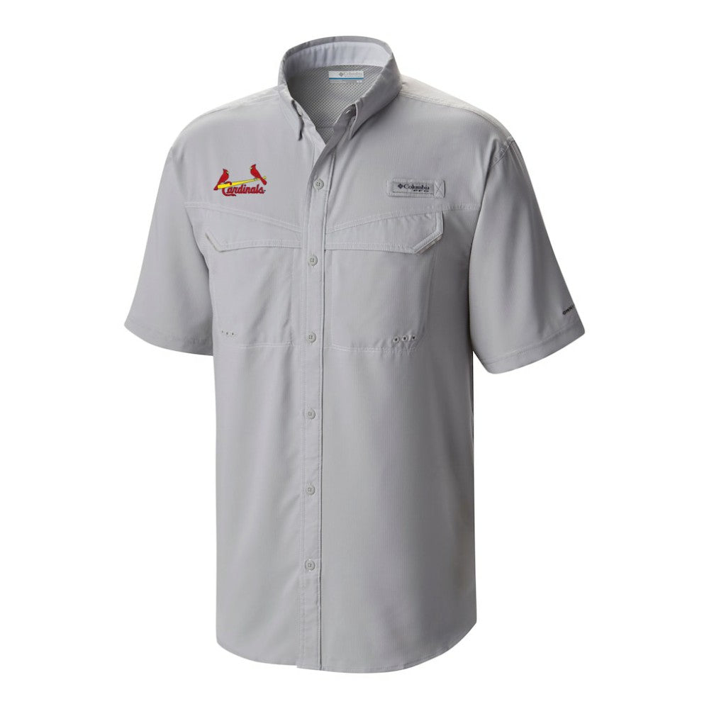 St. Louis Cardinals Columbia Omni-Wick Low Drag Offshore Button-Up Shirt - Gray