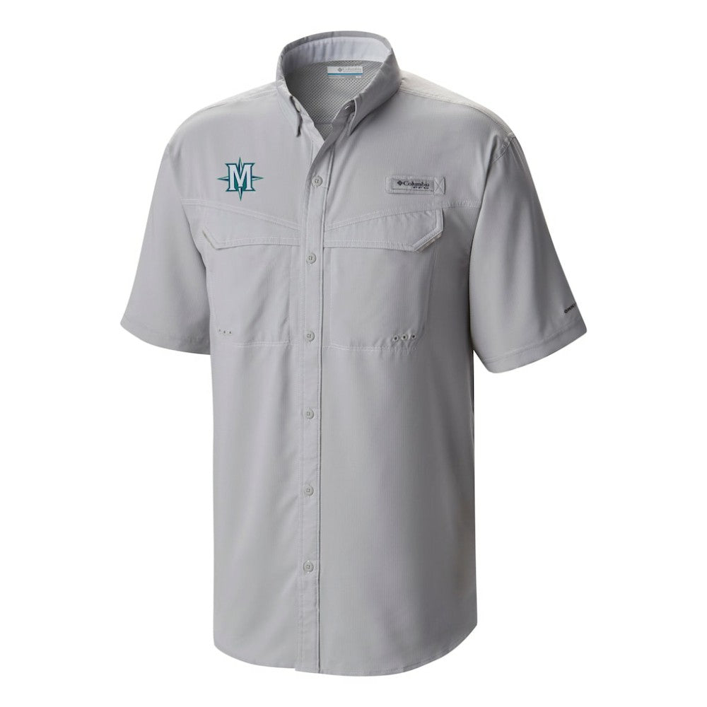 Seattle Mariners Columbia Omni-Wick Low Drag Offshore Button-Up Shirt - Gray