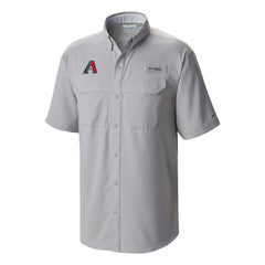 Arizona Diamondbacks Columbia Omni-Wick Low Drag Offshore Button-Up Shirt - Gray