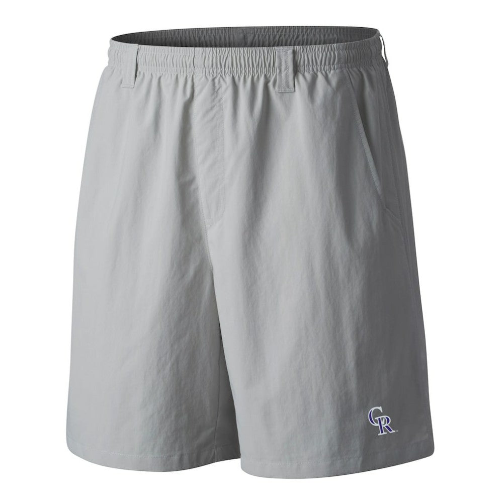 Colorado Rockies Columbia PFG Backcast III Water Shorts - Gray Shorts