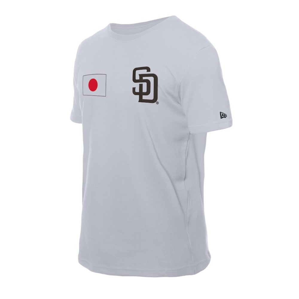 San Diego Padres New Era Japanese Flag T-Shirt - White T-shirts