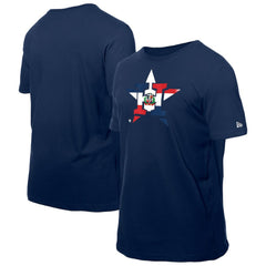 Houston Astros New Era Dominican Republic Flag Logo T-Shirt - Navy T-shirts