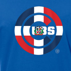 Chicago Cubs New Era Dominican Republic Flag Logo T-Shirt - Royal T-shirts