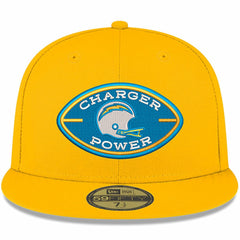 Los Angeles Chargers New Era Charger Power 59FIFTY Fitted Hat - Gold Hats