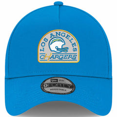 Los Angeles Chargers New Era Charger Power A-Frame 9FORTY Trucker Adjustable Hat - Powder Blue Hats