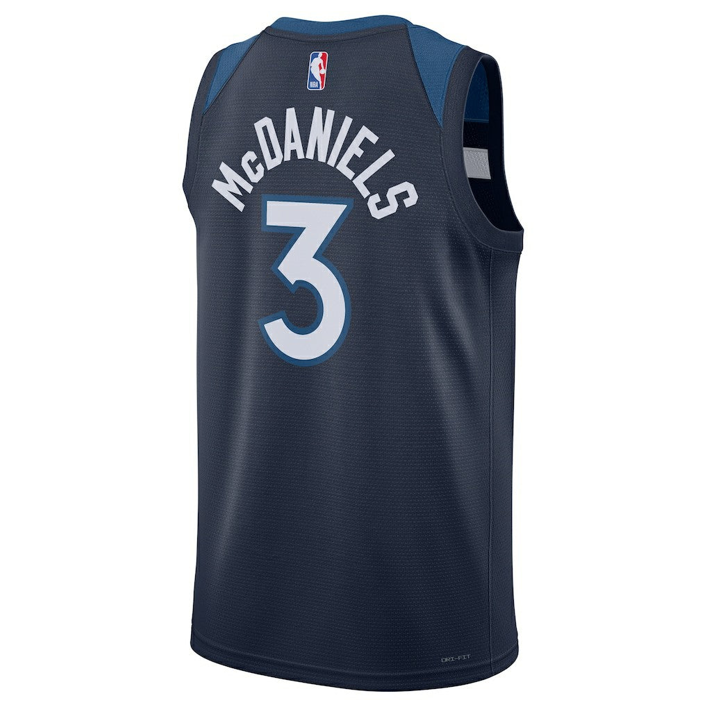 Jaden McDaniels Minnesota Timberwolves Unisex Swingman Player Jersey Icon Edition Navy - Nike