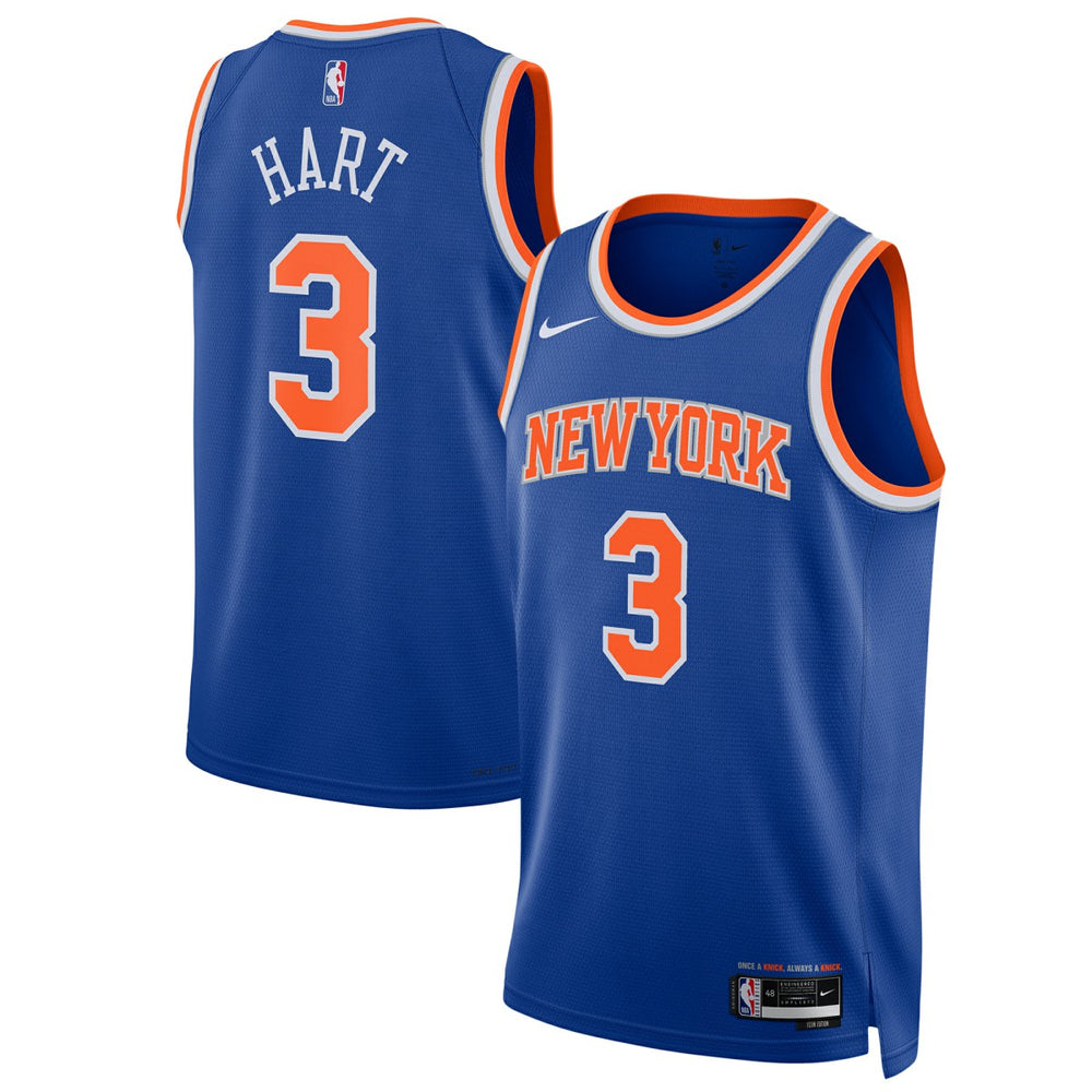 Josh Hart New York Knicks Unisex Swingman Player Jersey Icon Edition Blue - Nike
