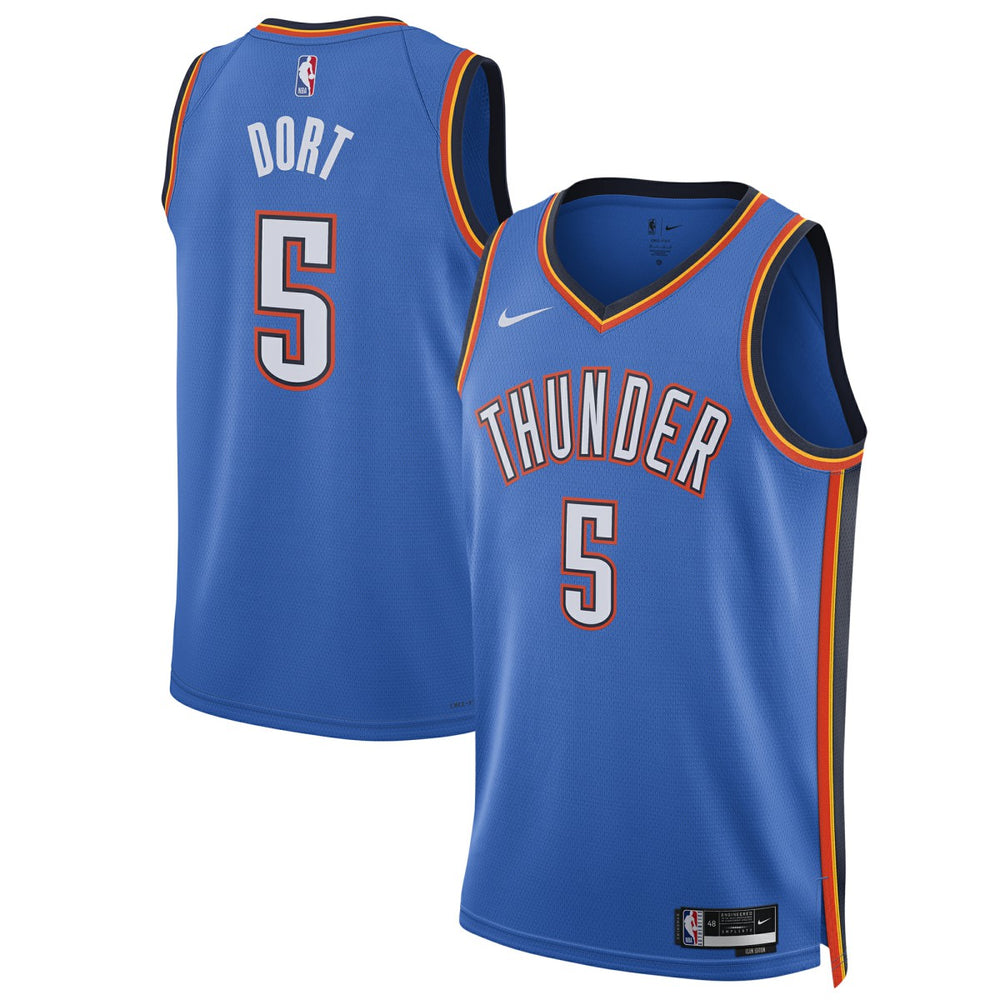 Luguentz Dort Oklahoma City Thunder Unisex Swingman Player Jersey Icon Edition Blue - Nike